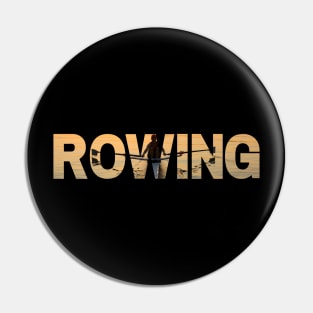 Rowing graphic design Pin