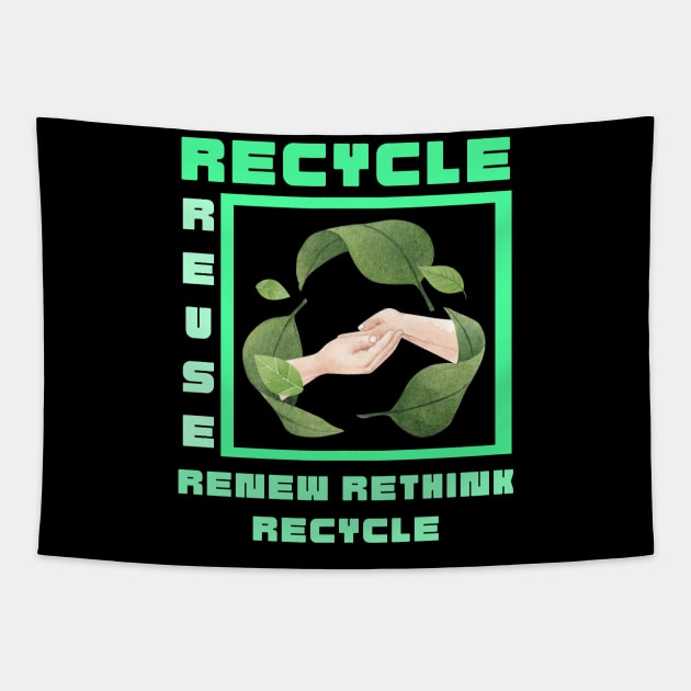 Reduce Recycle Reuse Renew and Rethink Tapestry by yayashop