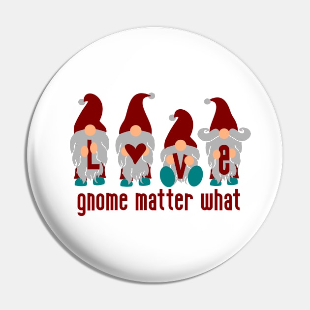 Gnomes Spreading Love Pin by PrettyVocal