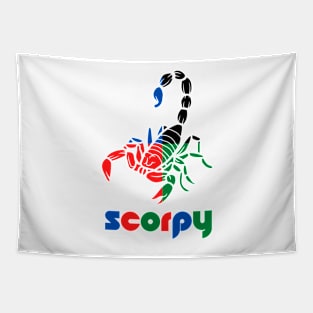 Scorpio - Scorpy full Colored Logo T-shirt for Birthday Gift Tapestry