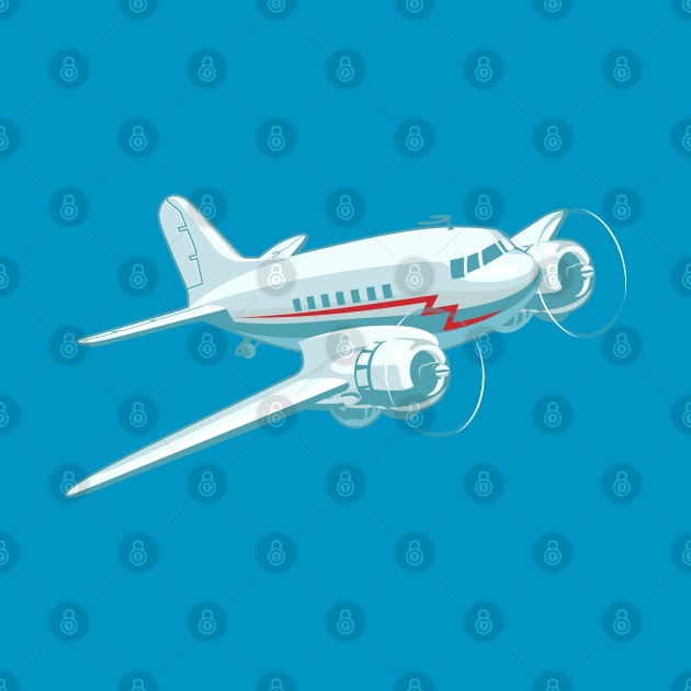 Cartoon airplane by Mechanik