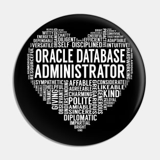 Oracle Database Administrator Heart Pin