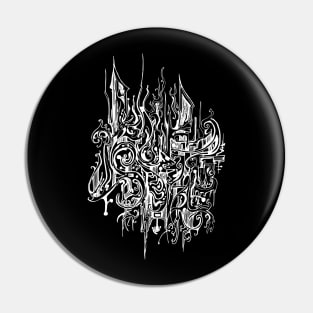 Abstract doodle art Pin