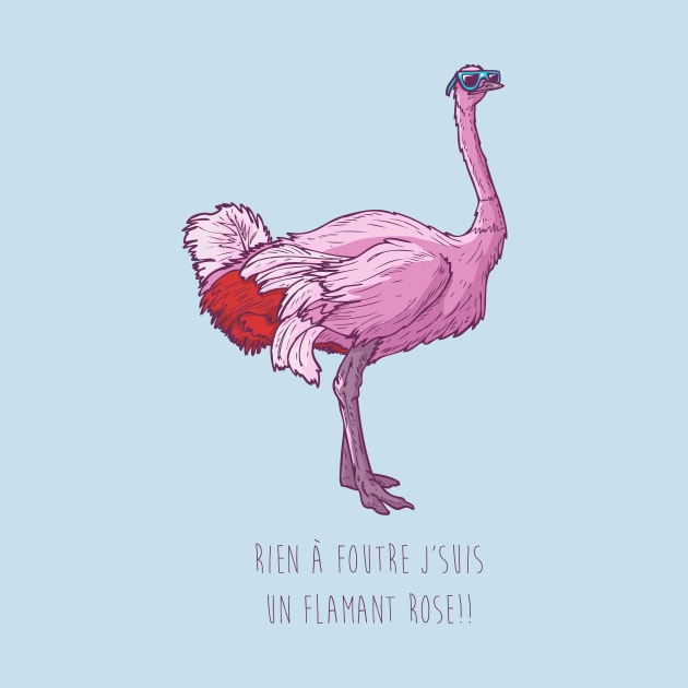 Pink ostrich by Mistersheep