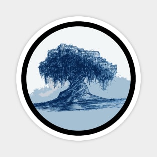 Willow Tree Blue Magnet