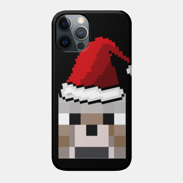 Minecraft Christmas dog - Minecraft - Phone Case