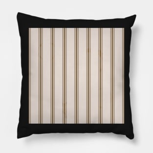 Tea Tinted Pinstripes Pillow