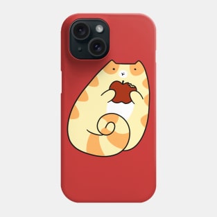 Tabby Cat Eating an Apple Phone Case