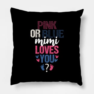 Pink or blue mimi loves you Pillow