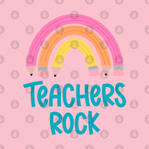 teachers rock by Violet Poppy Design