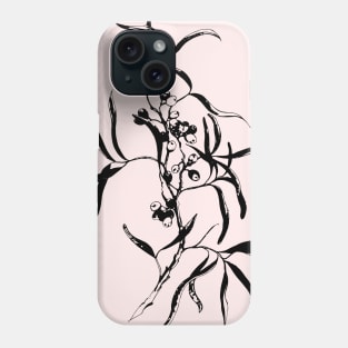 Sea buckthorn branch Phone Case