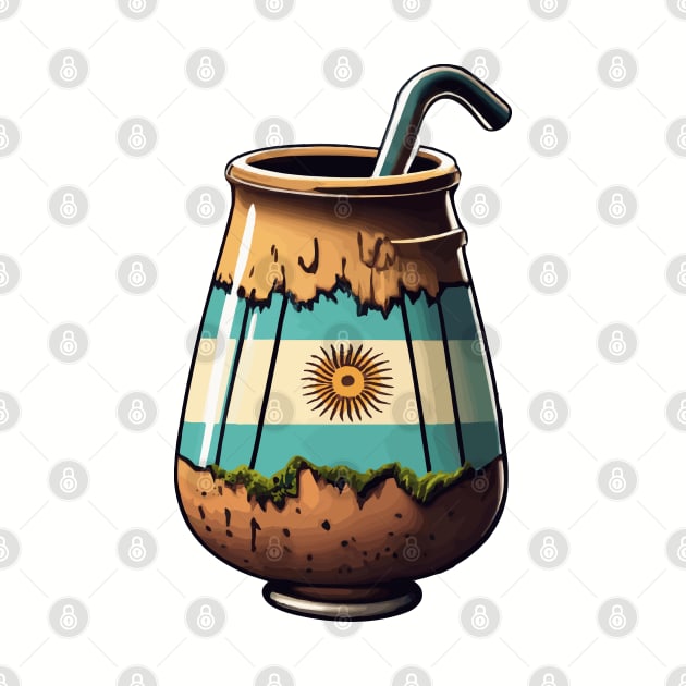 Yerba Mate Argentina Flag by MonkaGraphics