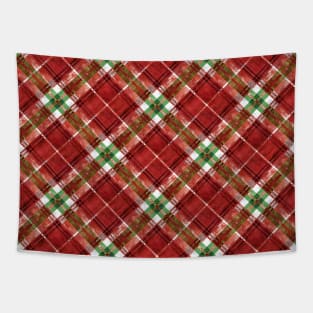 BG -  Traditional red tartan Tapestry