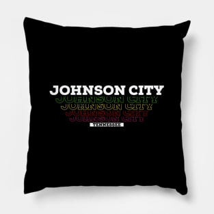 I Love Johnson City Tennessee USA Vintage Pillow