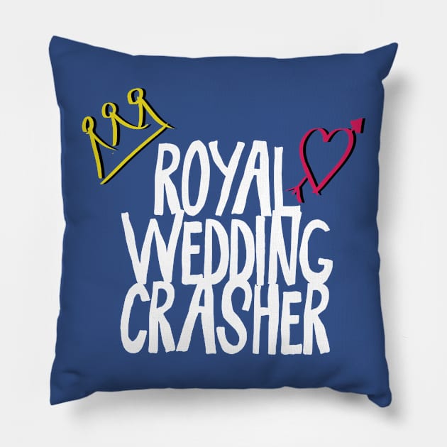 Royal Wedding Crasher Harry and Meghan 2018 Pillow by Something_to_Say