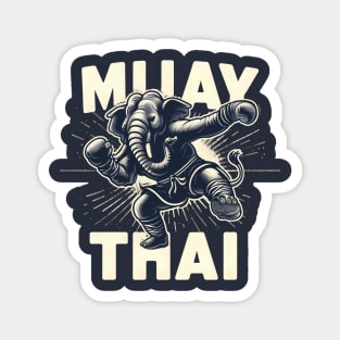 Muay Thai Elephant Fighting MMA Kick Boxing Martial Arts Magnet