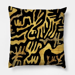 Gold Corals Pillow