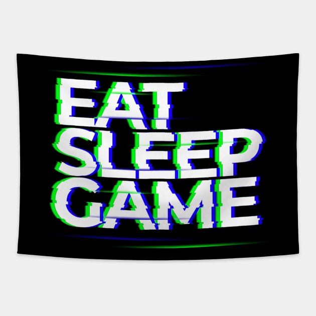 Eat, Sleep, Game Tapestry by MrDrajan