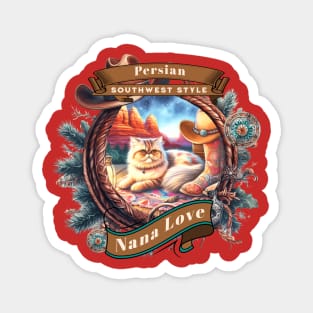 Southwest Sedona Country Cat Nana Love 4BP Magnet