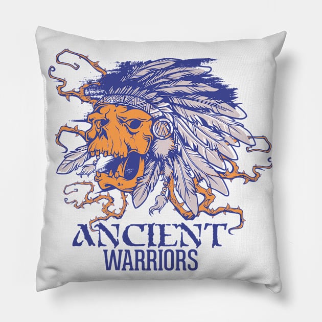 Native-American Skull Pillow by eufritz