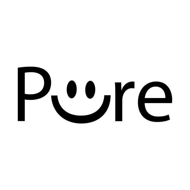 Pure smile artistic typography design by DinaShalash
