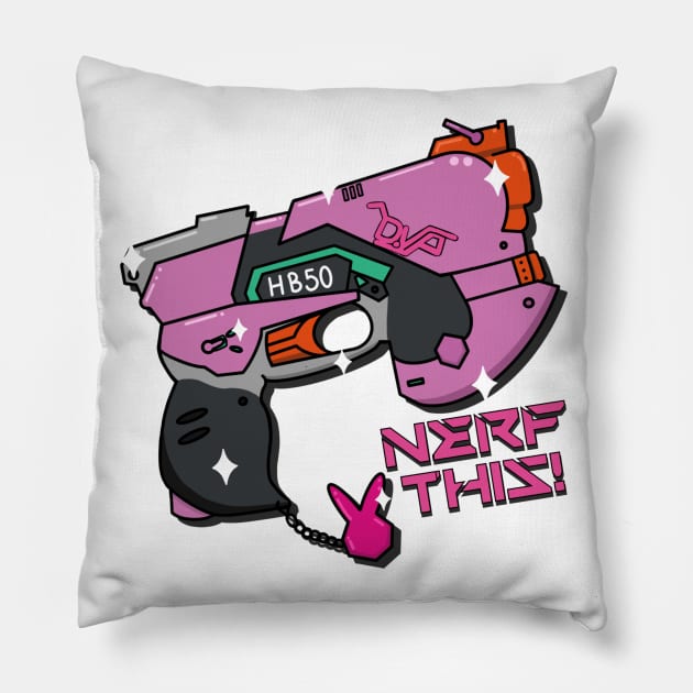 Nerf This! - Dva Weapon Pillow by AlexaLegacy