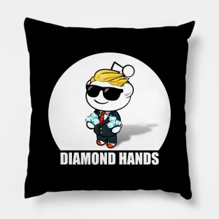 Reddit Wallstreetbets WSB Diamond Hands Day Trader Stock Market Options Pillow