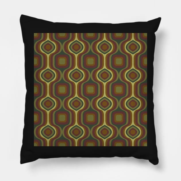 Unique Retro Pattern Pillow by Pris25