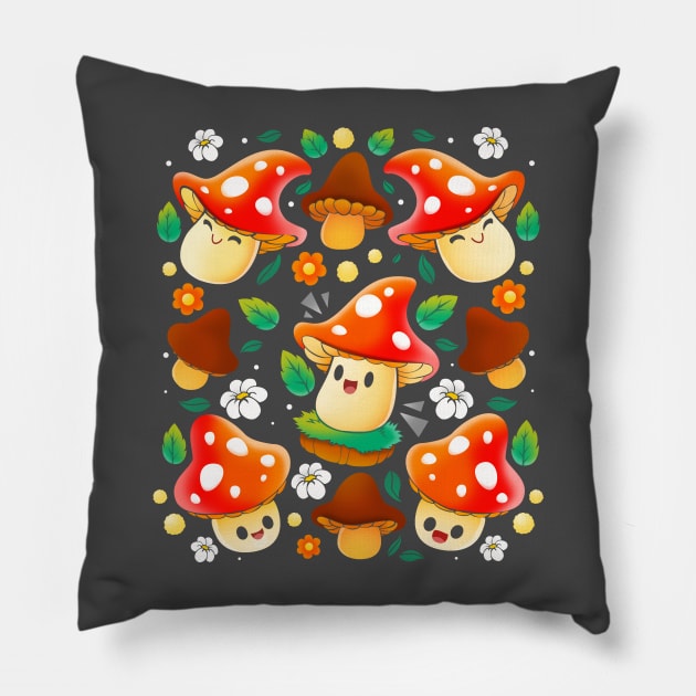 Mushroom Pillow by Vallina84