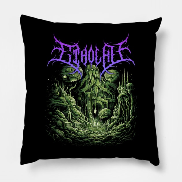 Cthulhu Rising Pillow by Riot! Sticker Co.