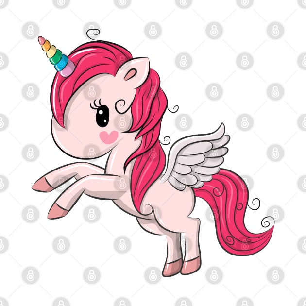 Cute baby Pegasus unicorn. Very beautiful design for kids. by Reginast777