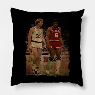 Larry Bird and Julius Erving Pillow