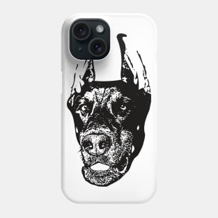 Dobermann Face Design Phone Case