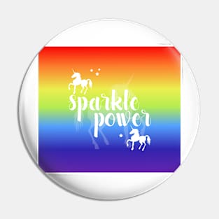 Sparkle Power Unicorns Pin