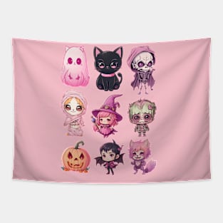halloween characters Tapestry