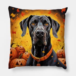 Halloween Great Dane Pillow
