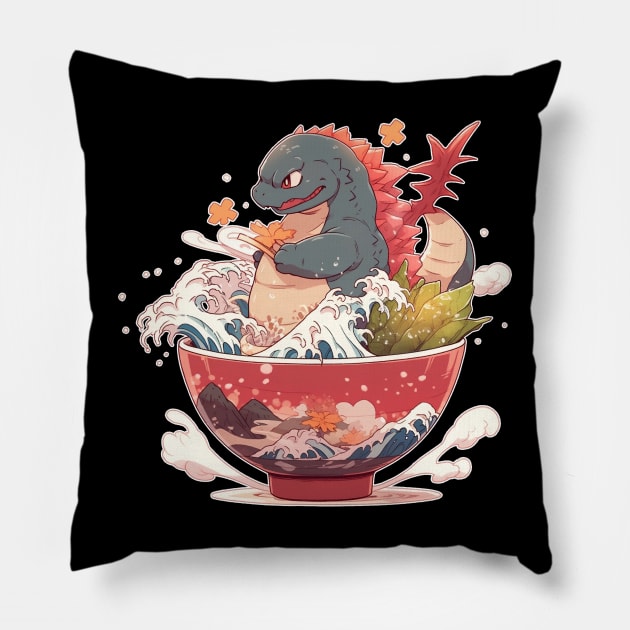 Godzilla - Gojira Ramen Pillow by Seraphine