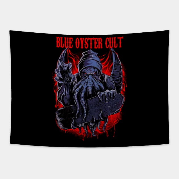 BLUE OYSTER CULT BAND DESIGN Tapestry by Rons Frogss