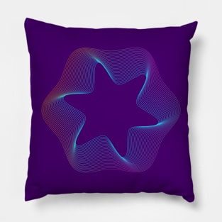 guilloche star Pillow