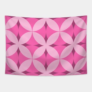 Shades of Pink Alabama Patchwork Pattern Tapestry