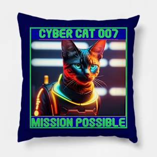 Funny Cat Lovers Kitty space meme Pillow