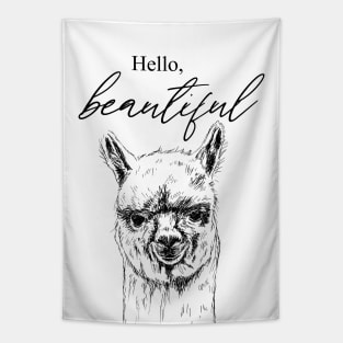 Inspirational Print Alpaca Tapestry