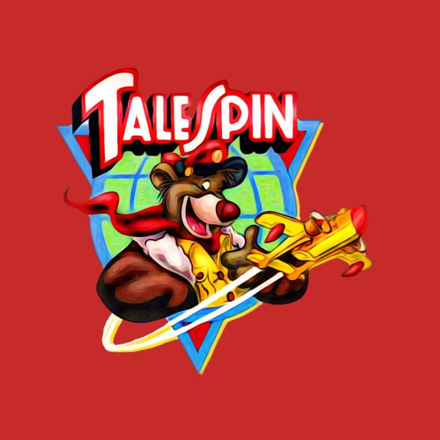 Talespin, Baloo Logo Plane by RainbowRetro