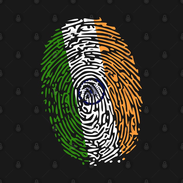 Fingerprint India Flag by remixer2020