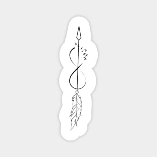 Arrow Tattoo Design Magnet