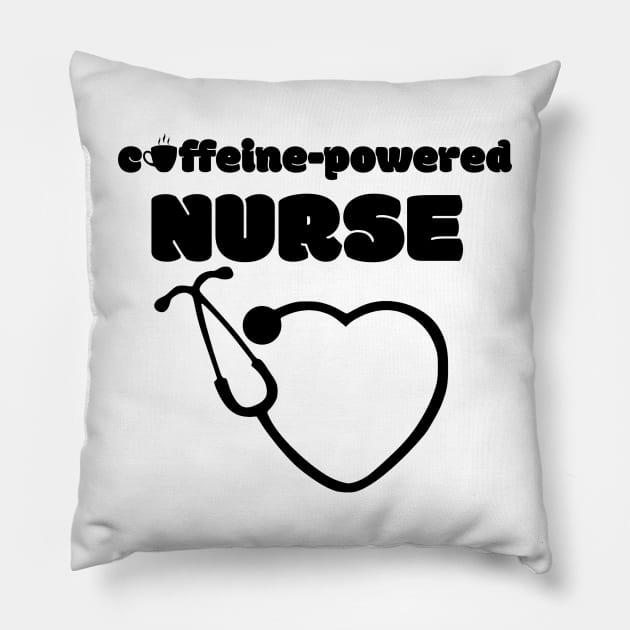 Nursing Student Caffeine Addict Coffee Lover Practicum Funny Nursing Life Pillow by capyfarta