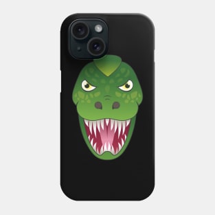 Tyrannosaurus Rex Head Green Dinosaur Phone Case