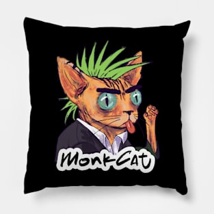 Monk Cat Pillow