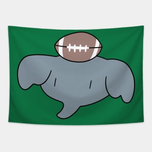 Football Elephant Face Tapestry