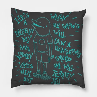 Dolphin Boy Pillow